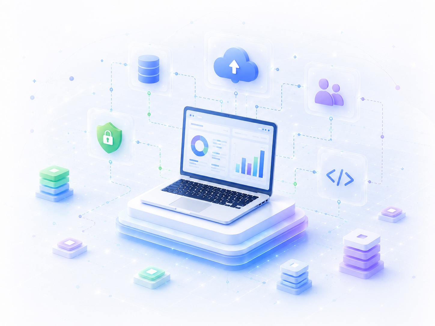 F3 Technologies enterprise dashboard illustration